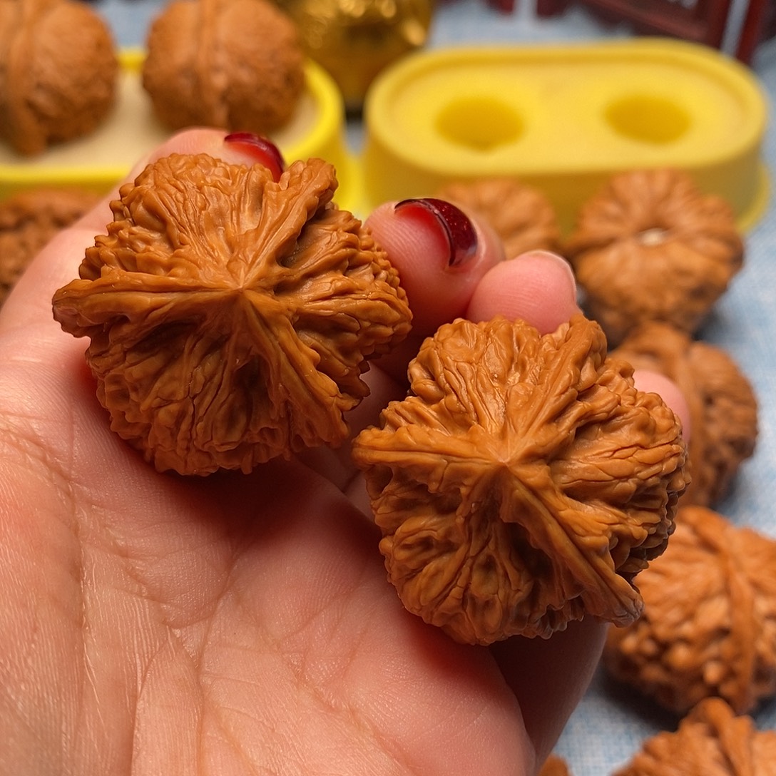 文玩核桃把件御龙粗筋三棱38尺全品