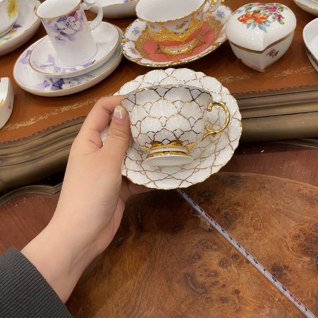 瓷片中古一等摩卡杯