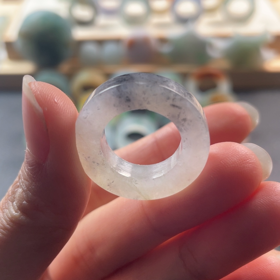 定制翡翠未镶嵌戒指10-18