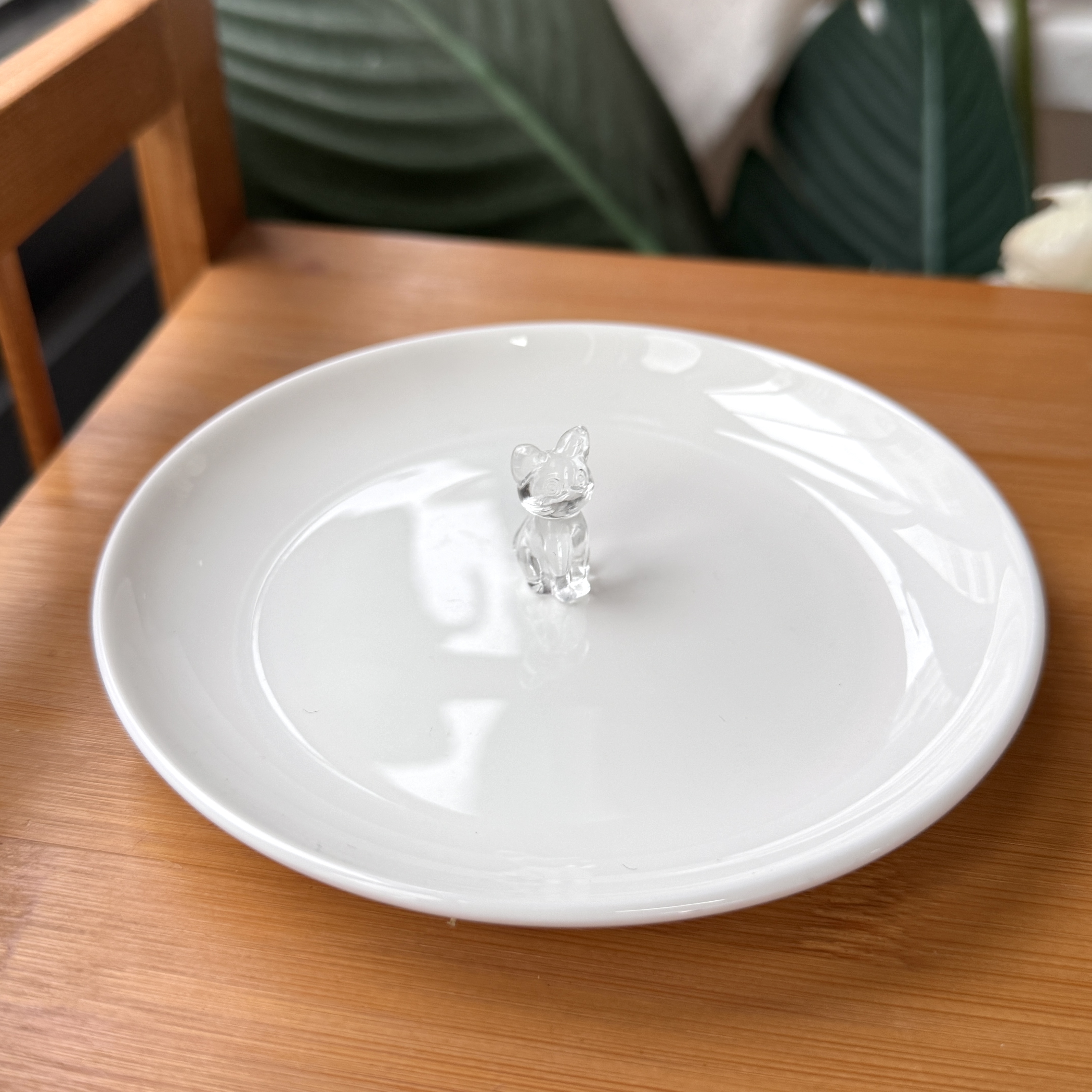 【珠宝厂长】约23*10mm白水晶小猫雕刻件