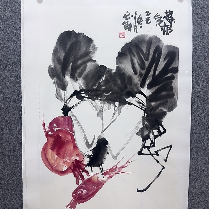国画靳长年老师手绘作品