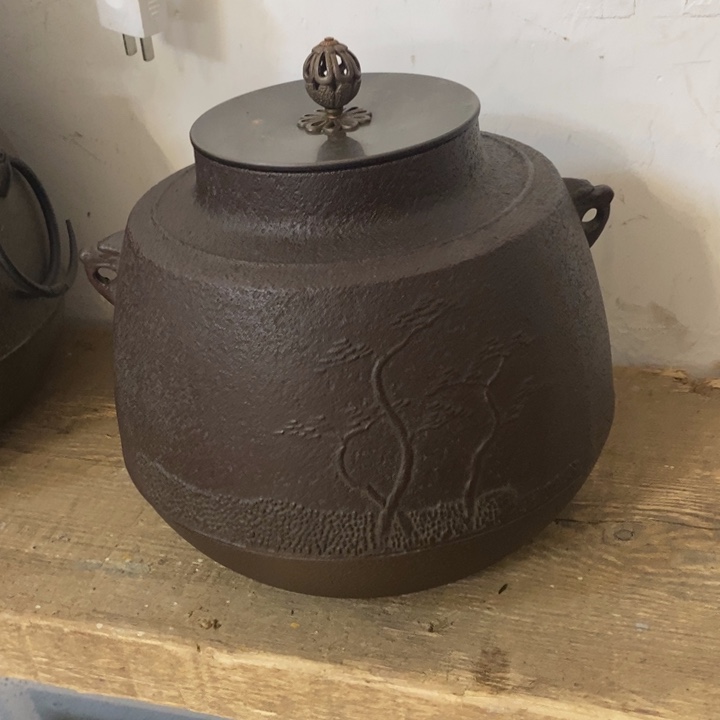 蜜安罐瓷香炉锡茶则