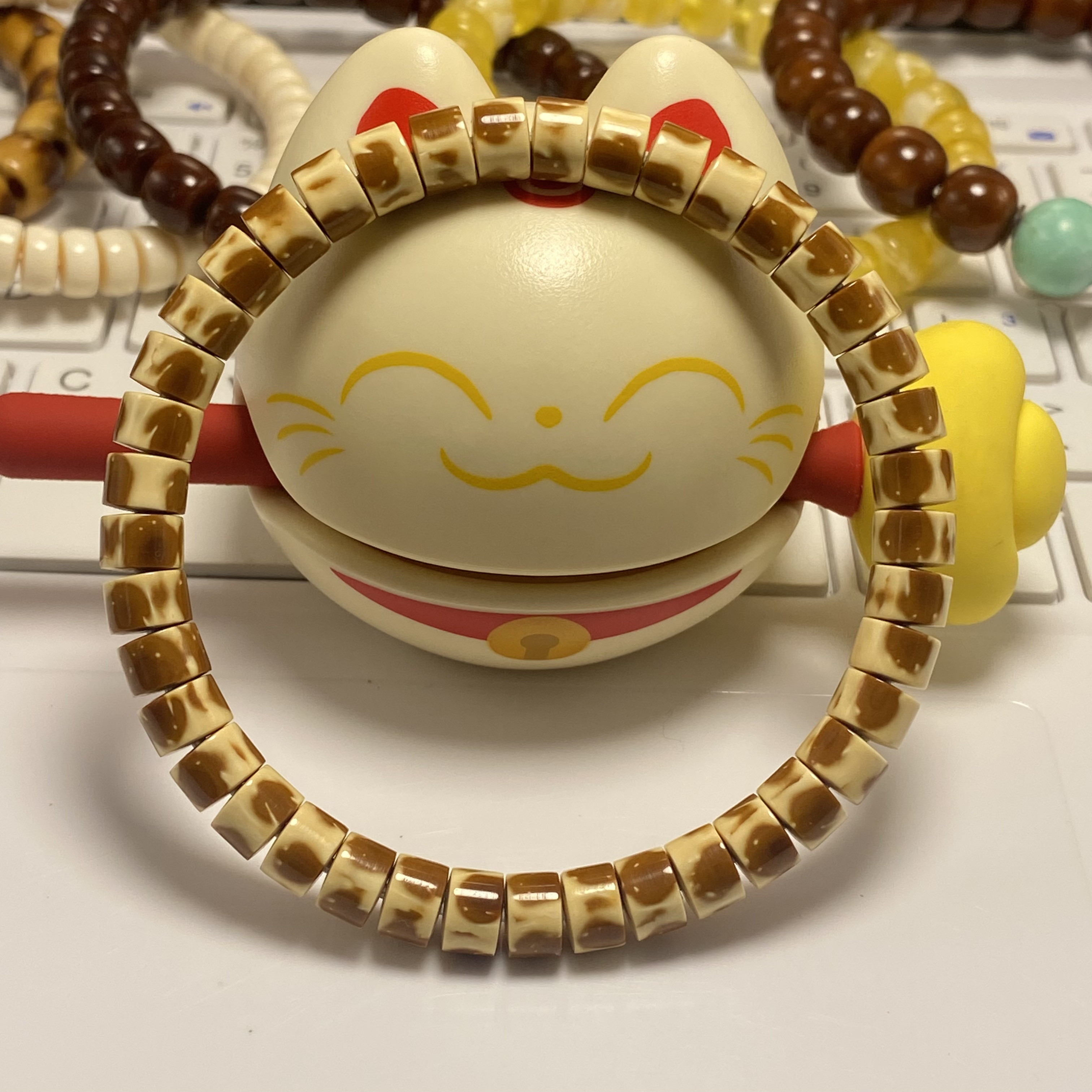 紫金鼠花鼠小直切纯肉鼠尖7*5毕业级单圈工作室手工男女手串