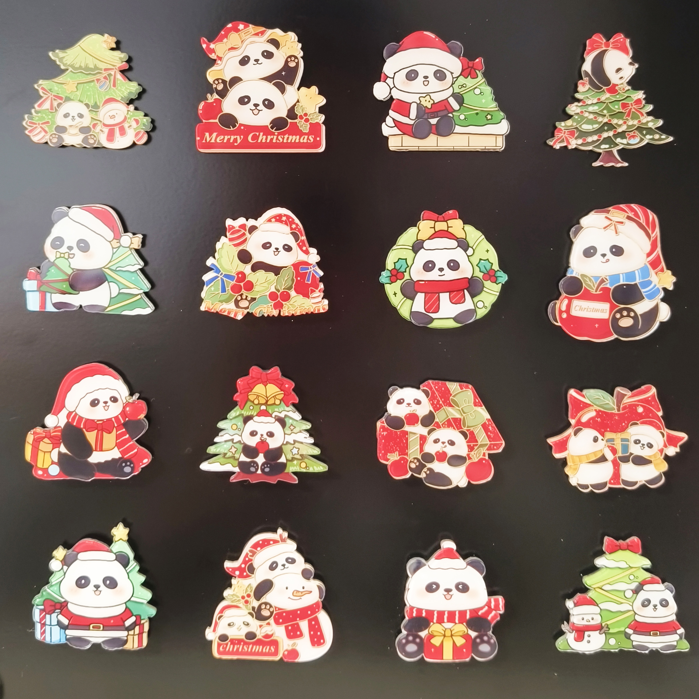 【直播拆】圣诞系列卡通冰箱贴pvc/树脂家居饰品