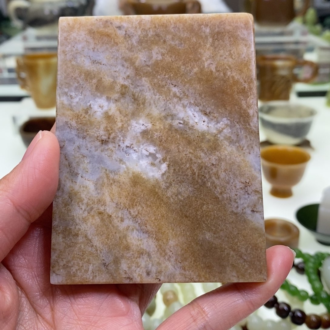 和田玉杯垫未镶嵌