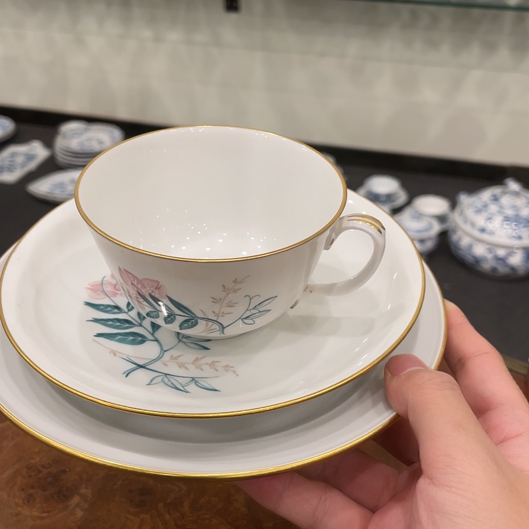 瓷片中古二等一杯两碟