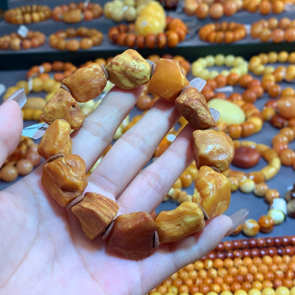 【闪购商品】未镶嵌琥珀手链蜜蜡