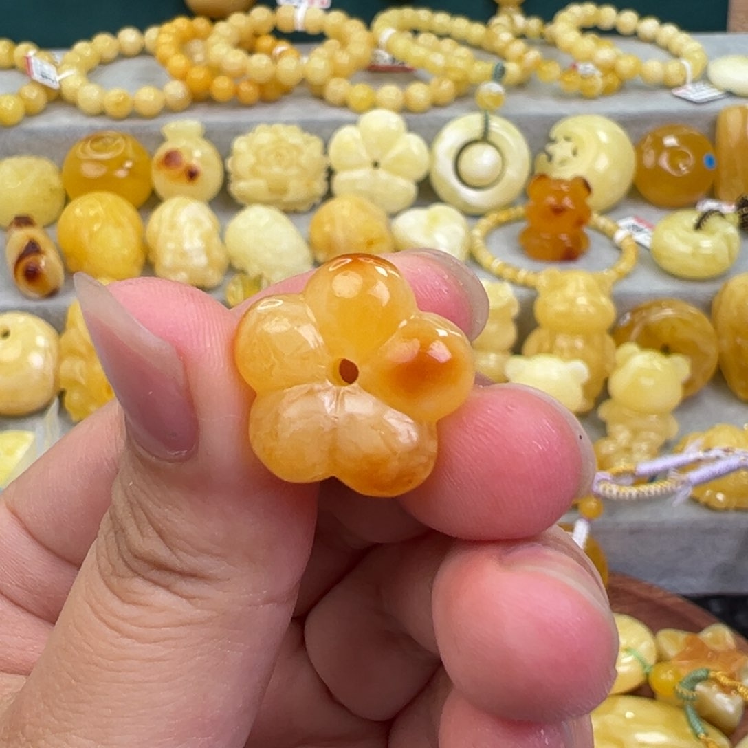 未镶嵌琥珀手链蜜蜡