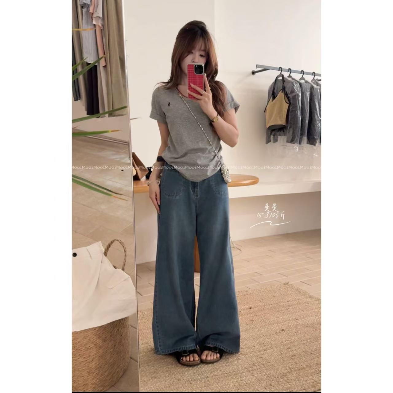 【mooi】'小马印记'夏季新款韩版ins风小众设计感T恤