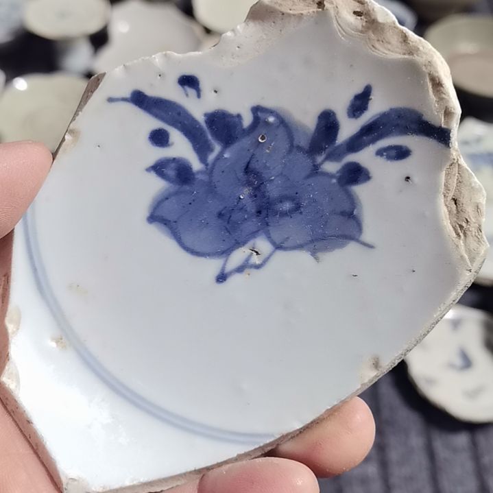 瓷片青花影青杯垫标夲