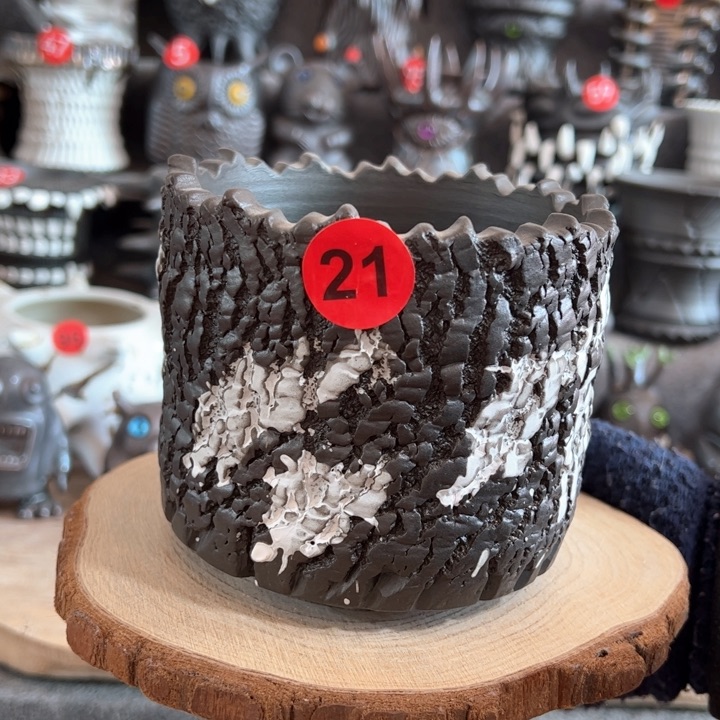 紫砂花盆内口11外高11