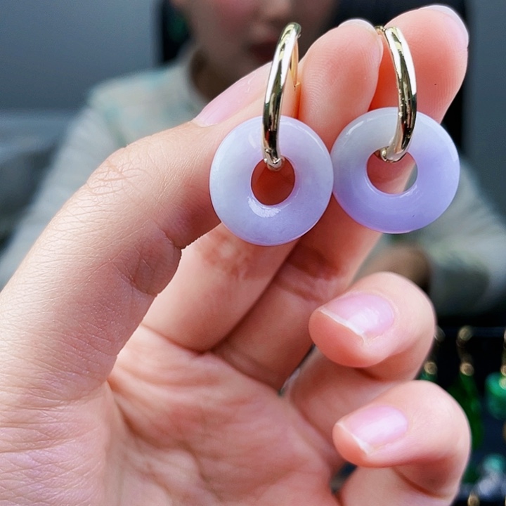 翡翠耳饰未镶嵌饰品