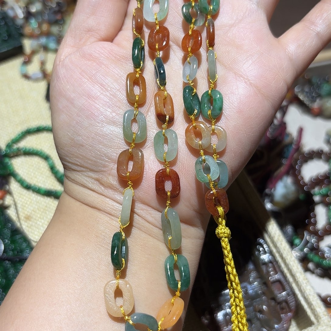 翡翠未镶嵌颈饰原创