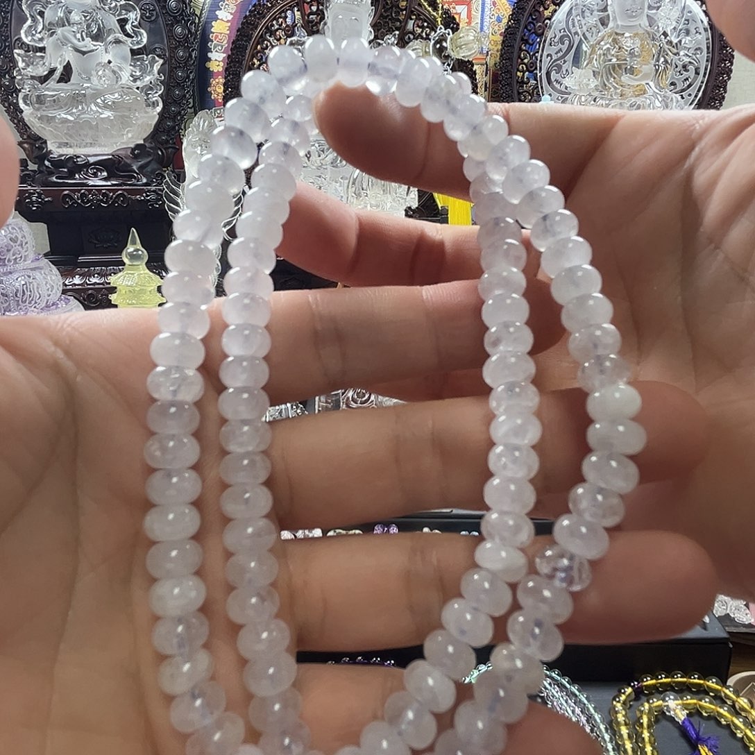 水晶未镶嵌手链水晶108佛珠