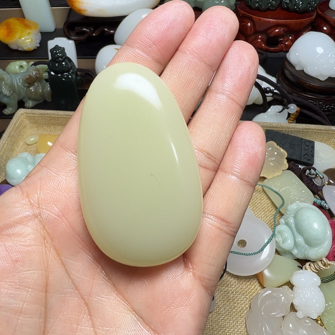 软玉未镶嵌挂件天然