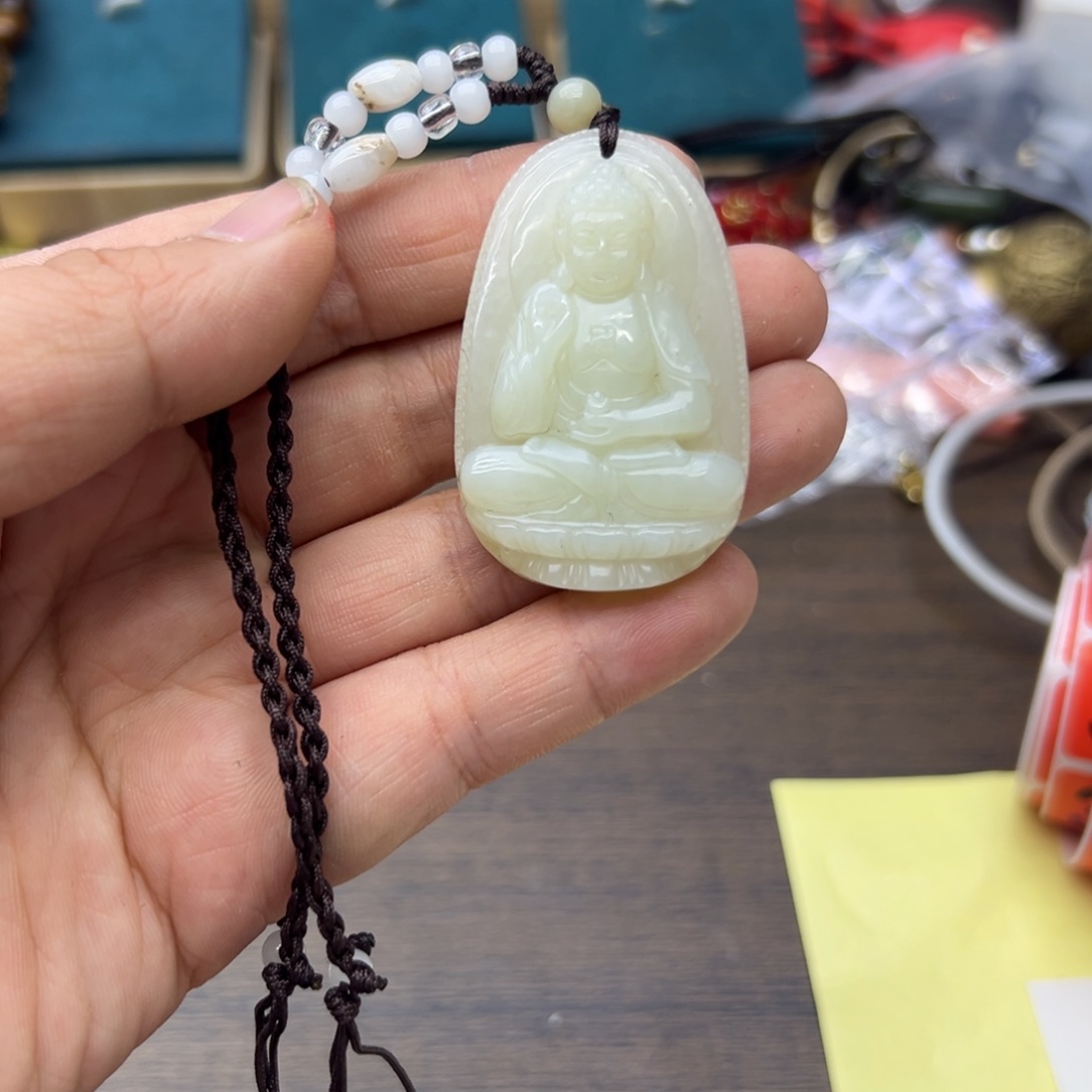 和田玉未镶嵌颈饰351