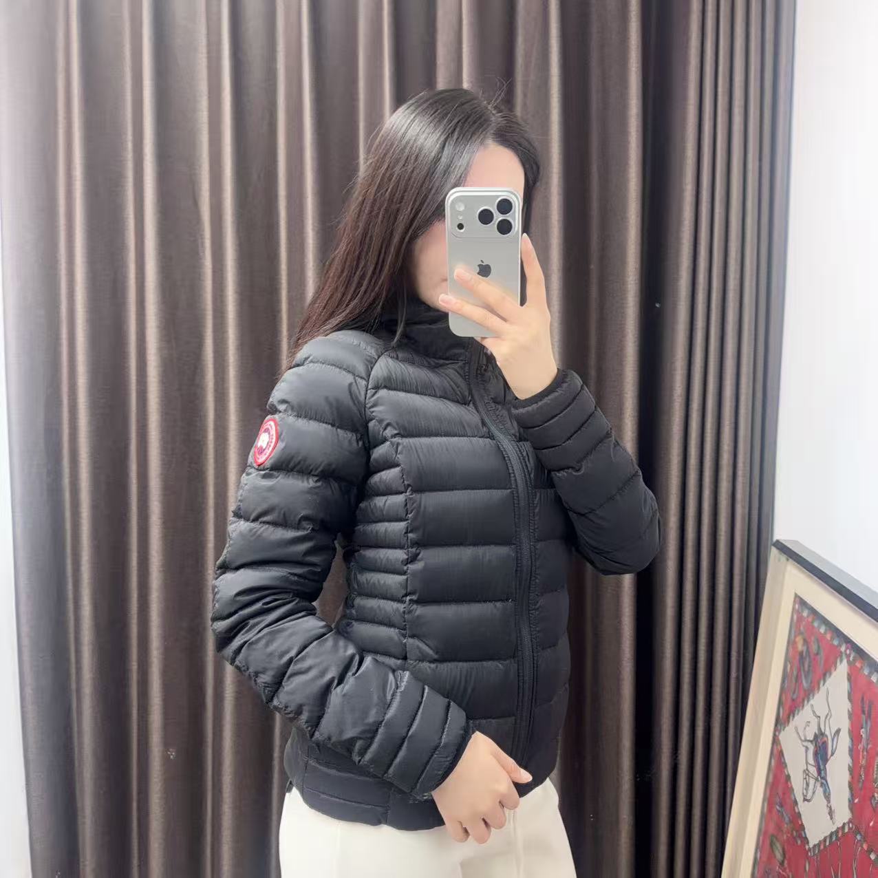 95新 CANADA GOOSE 羽绒服XS码黑色/251214LJDSY01