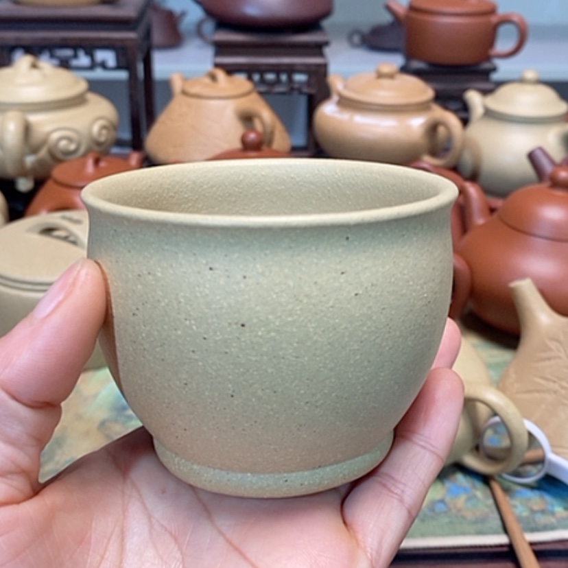 【闪购商品】紫砂茶壶本山绿泥半手工主人杯