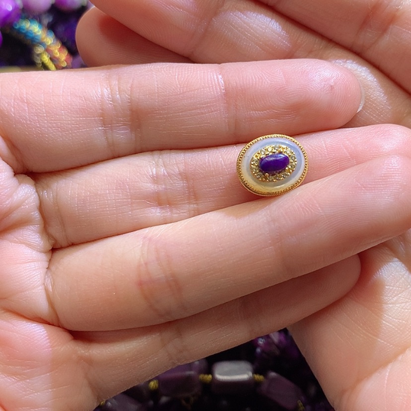 【闪购商品】苏纪石（舒俱来）吊坠银S925镀金镶嵌