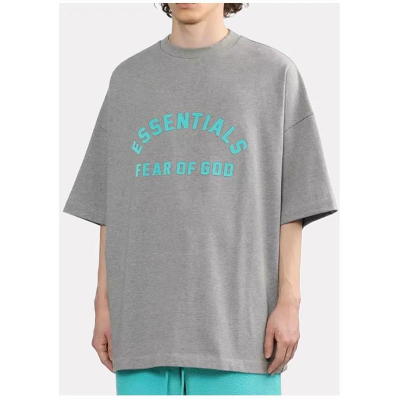 Essentials『重磅490克!!」5S24美式宽松潮牌圆领阔版短袖男女款