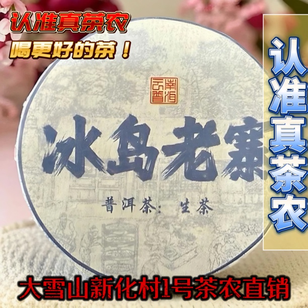 10饼冰岛老寨普洱茶小圆饼