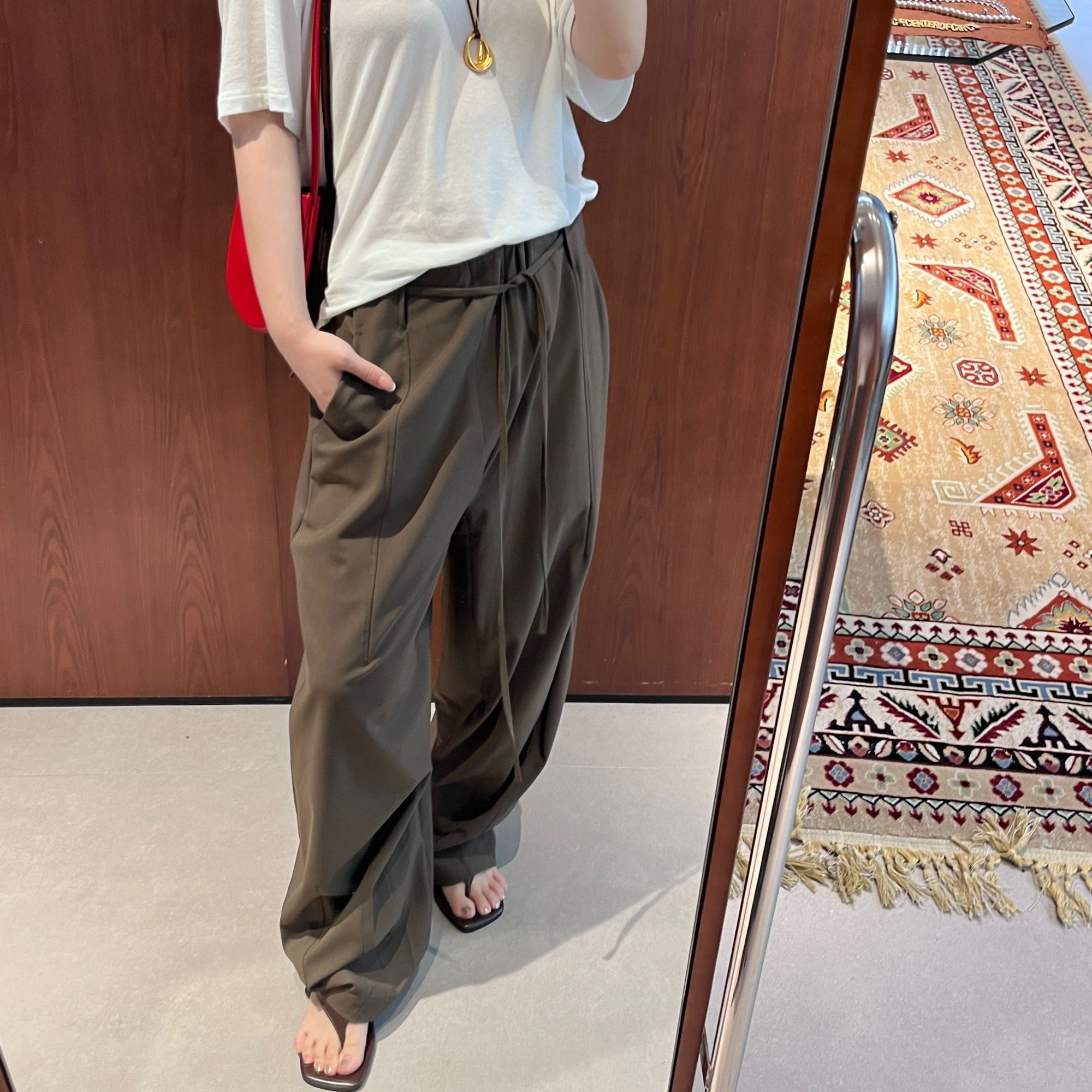 GUDDLABB雅痞烟袋休闲裤LAB051A55