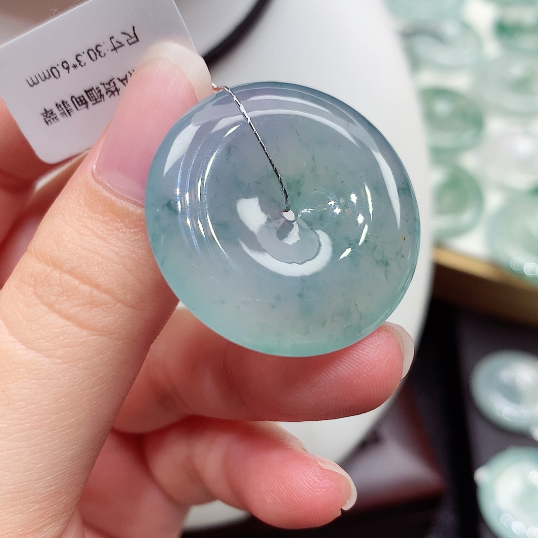 颈饰未镶嵌翡翠编号124，30.3/6