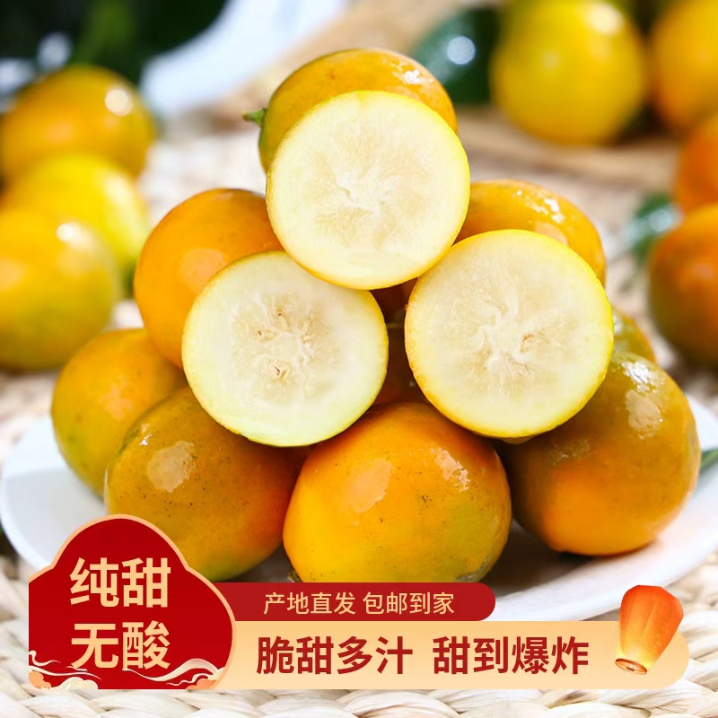 初鲜逸广西融安第二代滑皮金桔小金桔带皮吃纯甜不酸不麻应季脆甜商品图