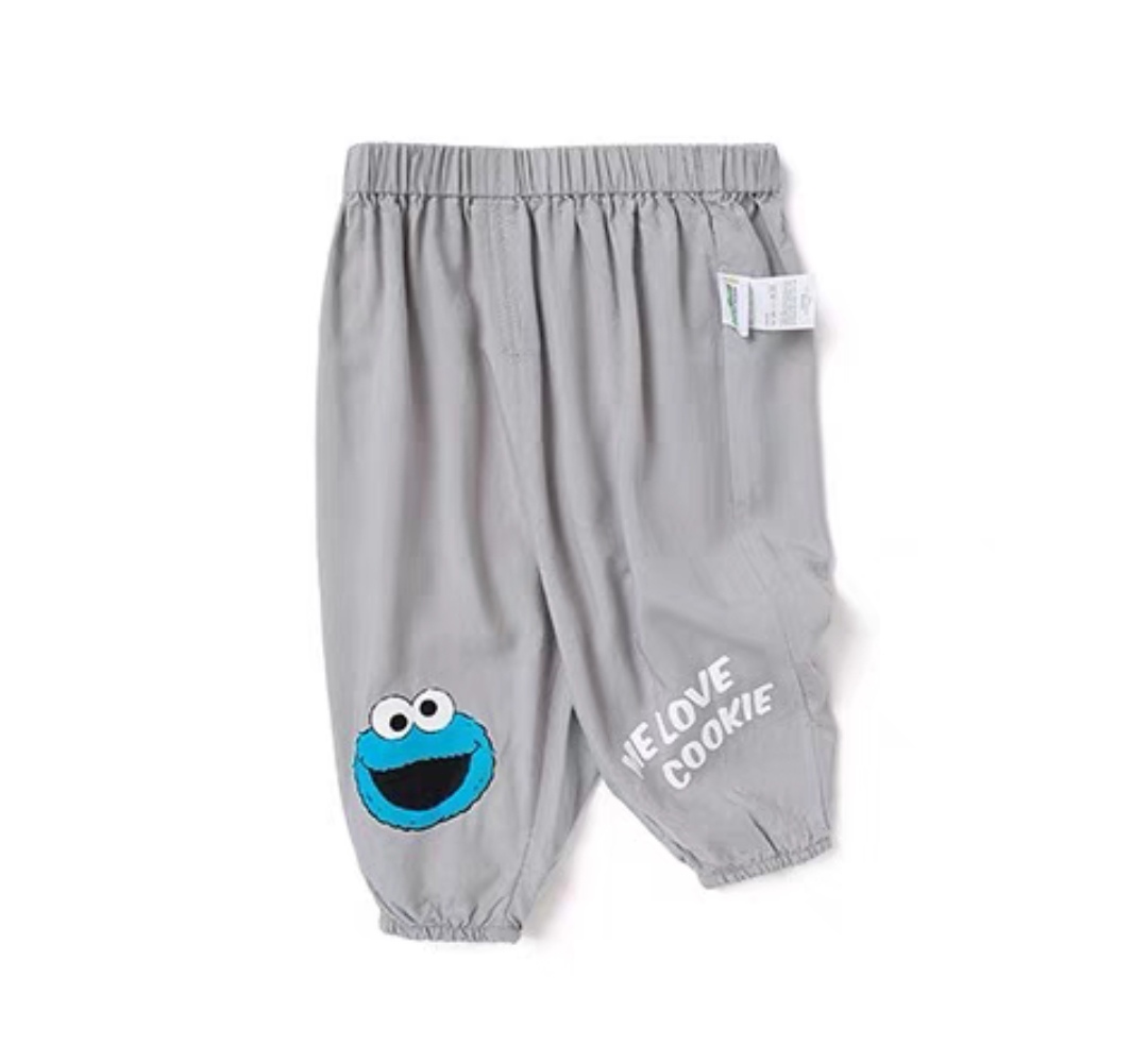 夏季新款婴儿剪标款轻薄防蚊长裤男童女童休闲透气裤子