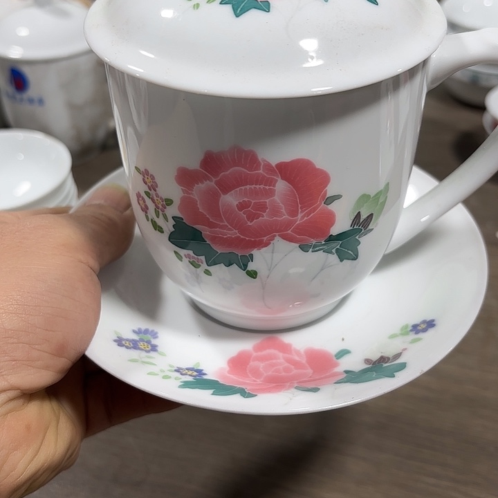 陶450毫升容量，杯子，杯子，杯子，微瑕，手绘