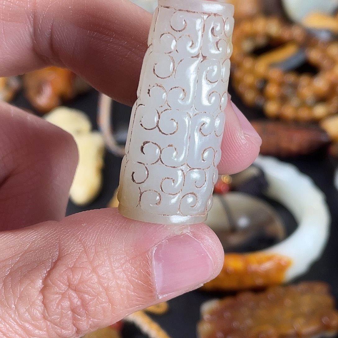 和田玉颈饰未镶嵌慎*l