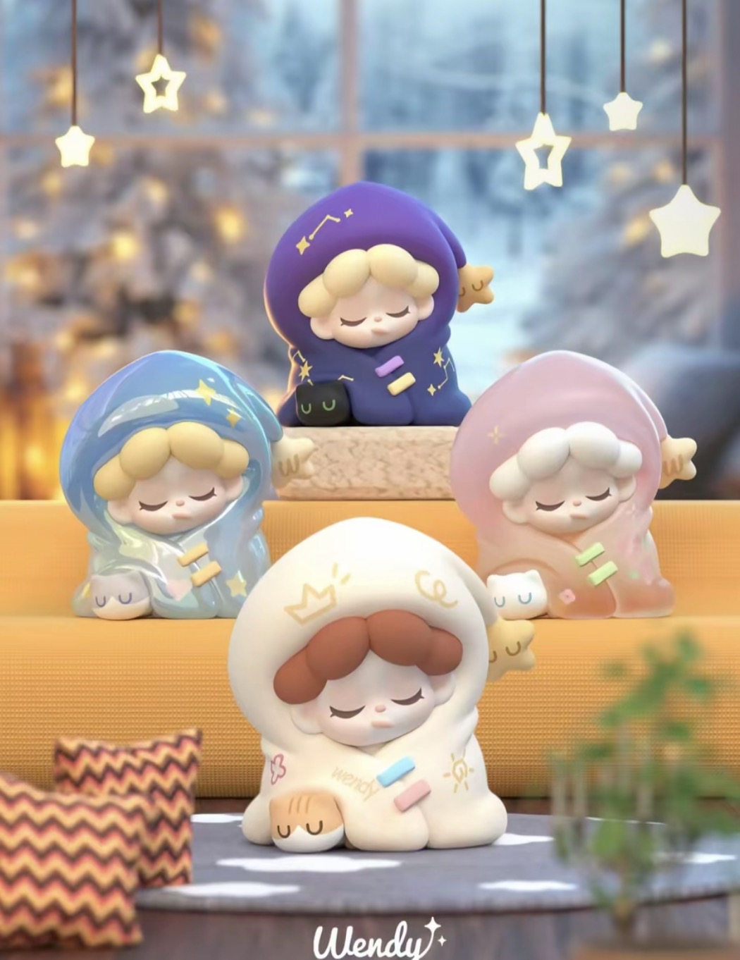 【代拆】Wendy被窝暖烘烘系列萌粒可爱摆件盲盒圣诞礼物手办