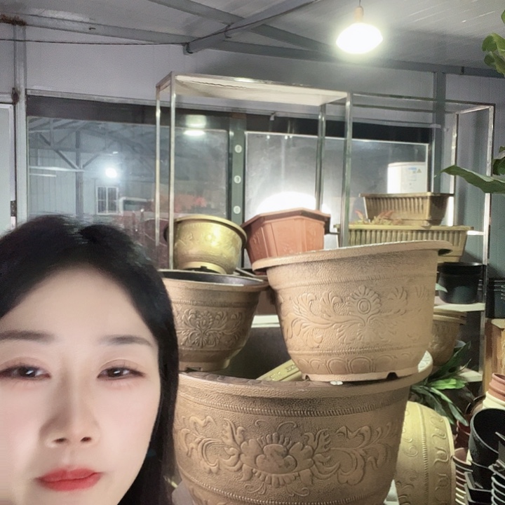 圆形60花盆2个有孔