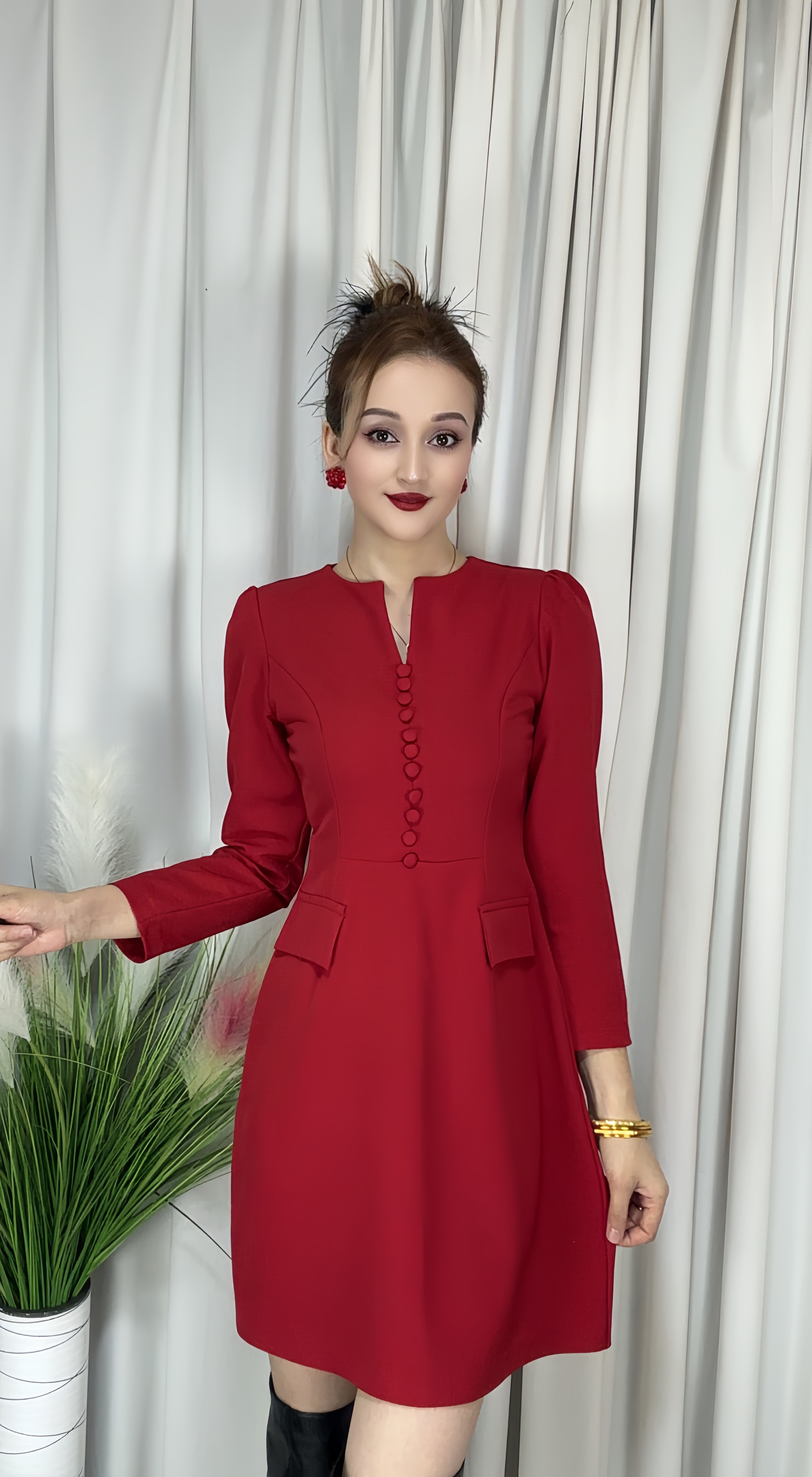 {格美尼}⒓A子群连衣裙