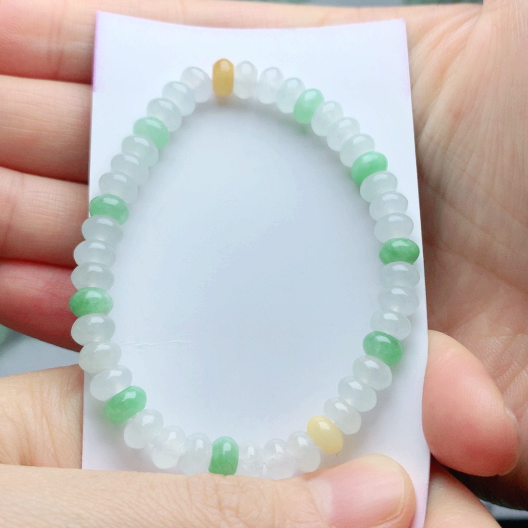 翡翠手链未镶嵌J****.珠串