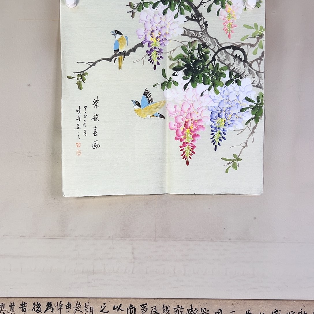 国画133 花鸟在此鸣叫时还要一