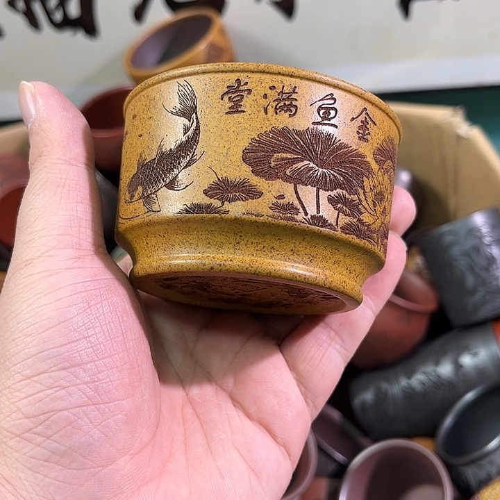 茶杯紫砂全手工紫砂主人杯