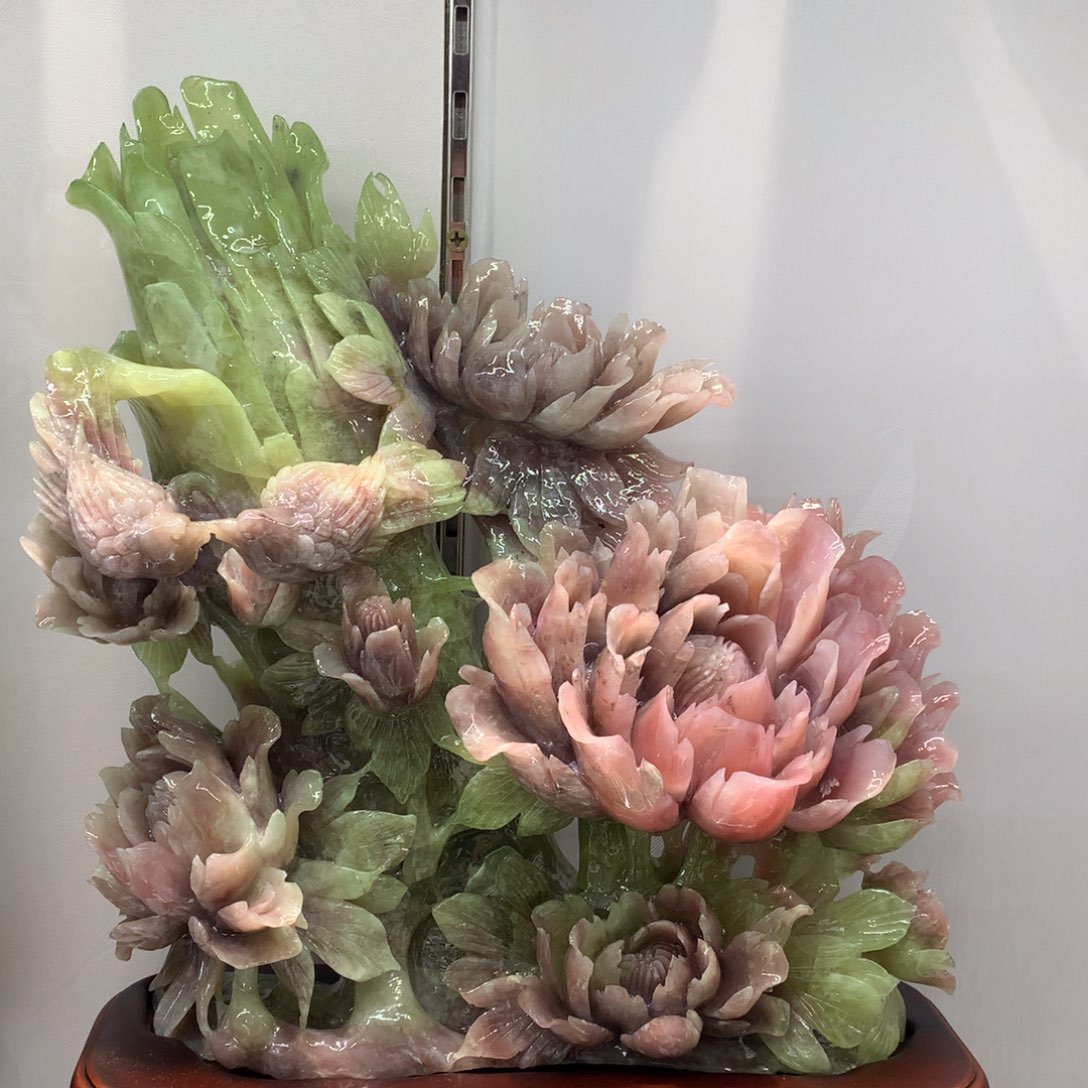 蛇纹石玉（覆膜）珠宝奇石未镶嵌