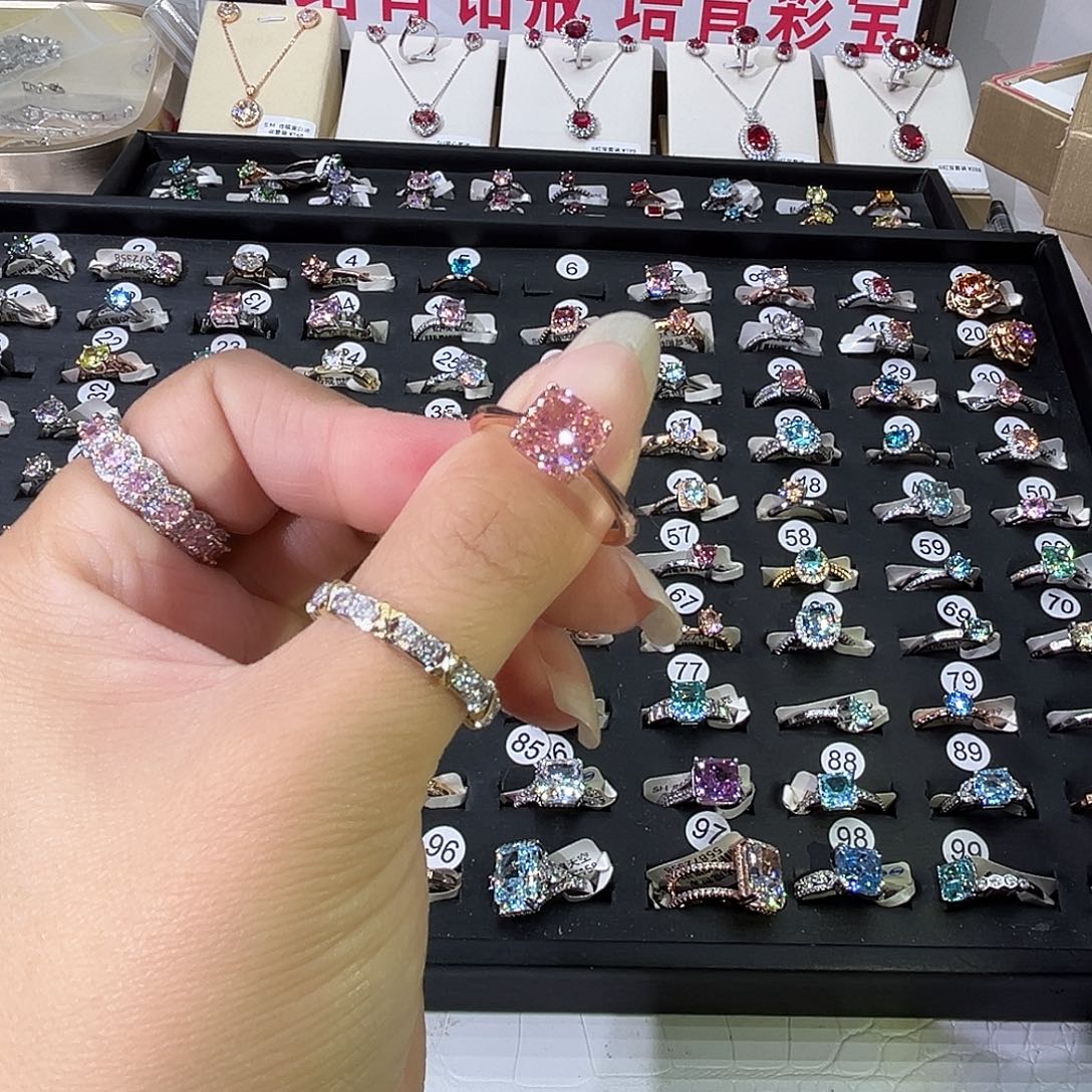 莫桑石非金属SH四爪粉冰花帕拉恰三卡-16