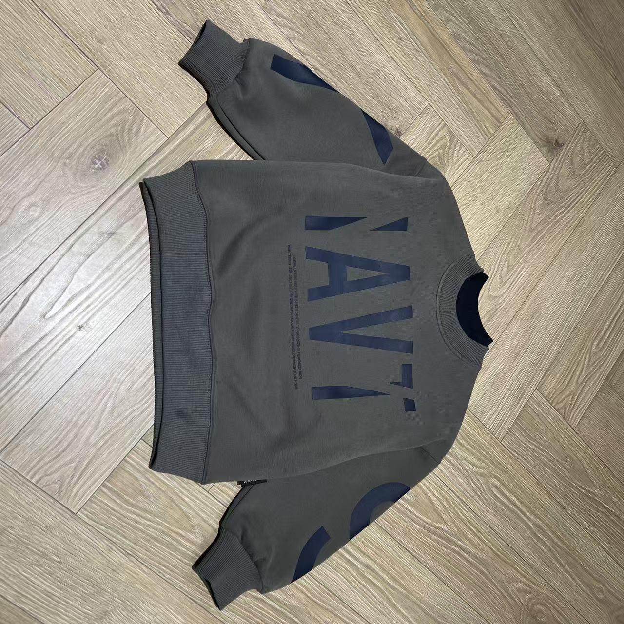 舅舅严选童装冬款加绒韩版时尚百搭休闲儿童圆领套头卫衣B00093