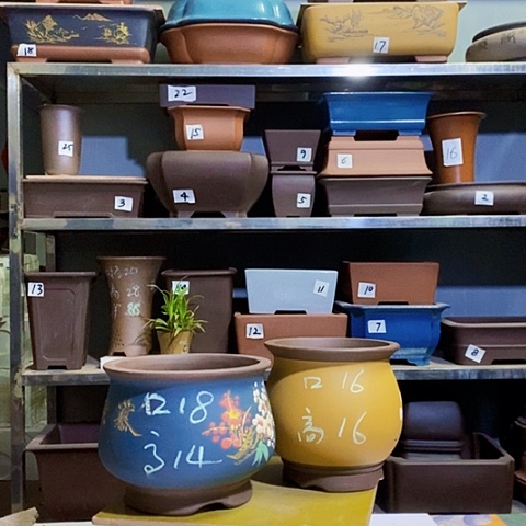 红陶宜兴紫砂花盆