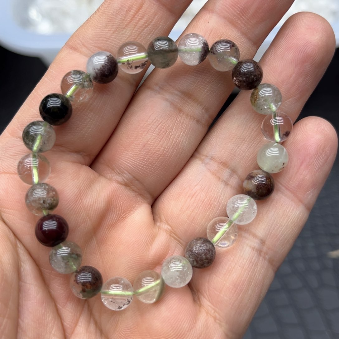 烟晶手链未镶嵌幽灵手串