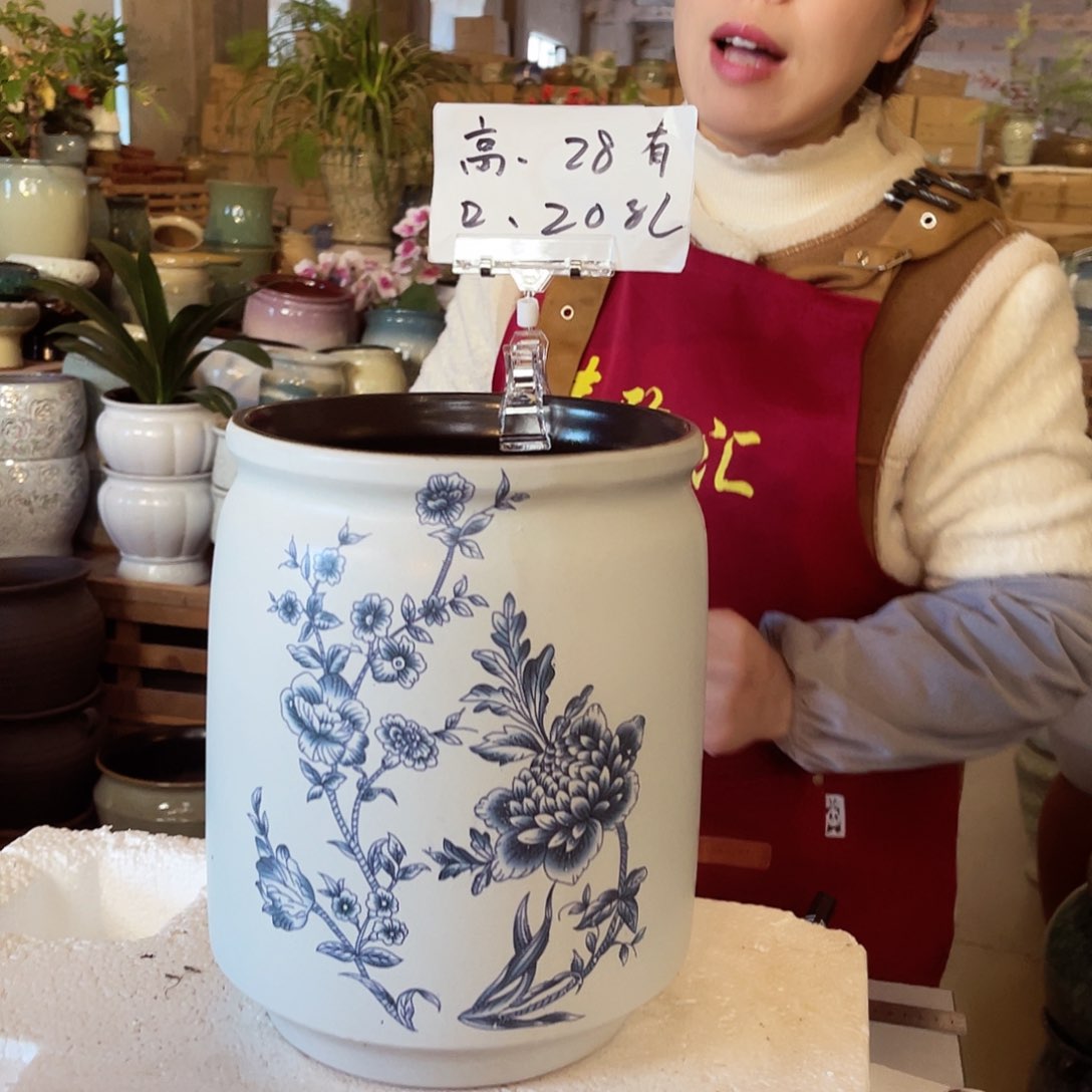 紫砂花盆高度28口径20