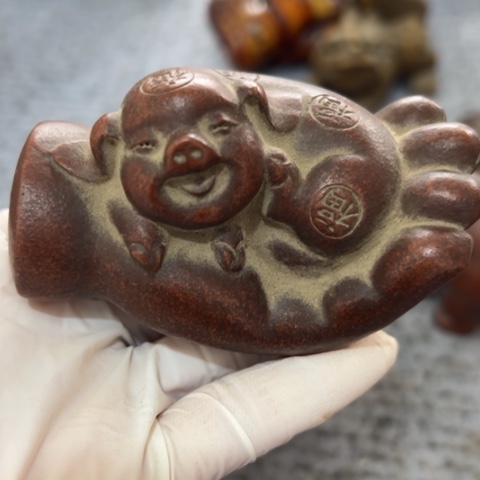 紫砂陶瓷摆件！！！！！！超*