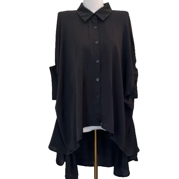 35不规则黑色衬衣