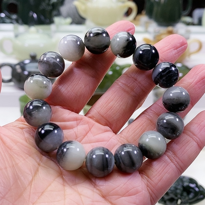 未镶嵌和田玉挂件手串卡14