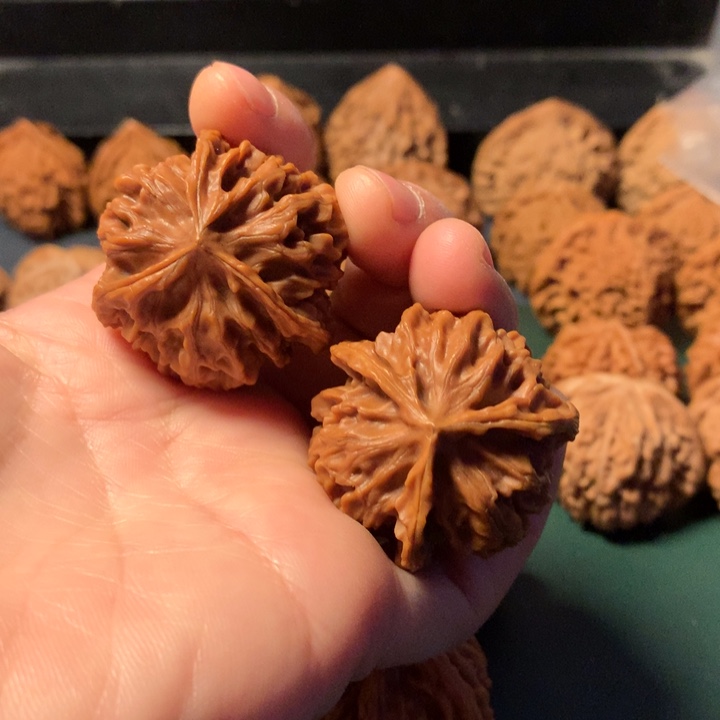 文玩核桃吊坠岐山三棱37