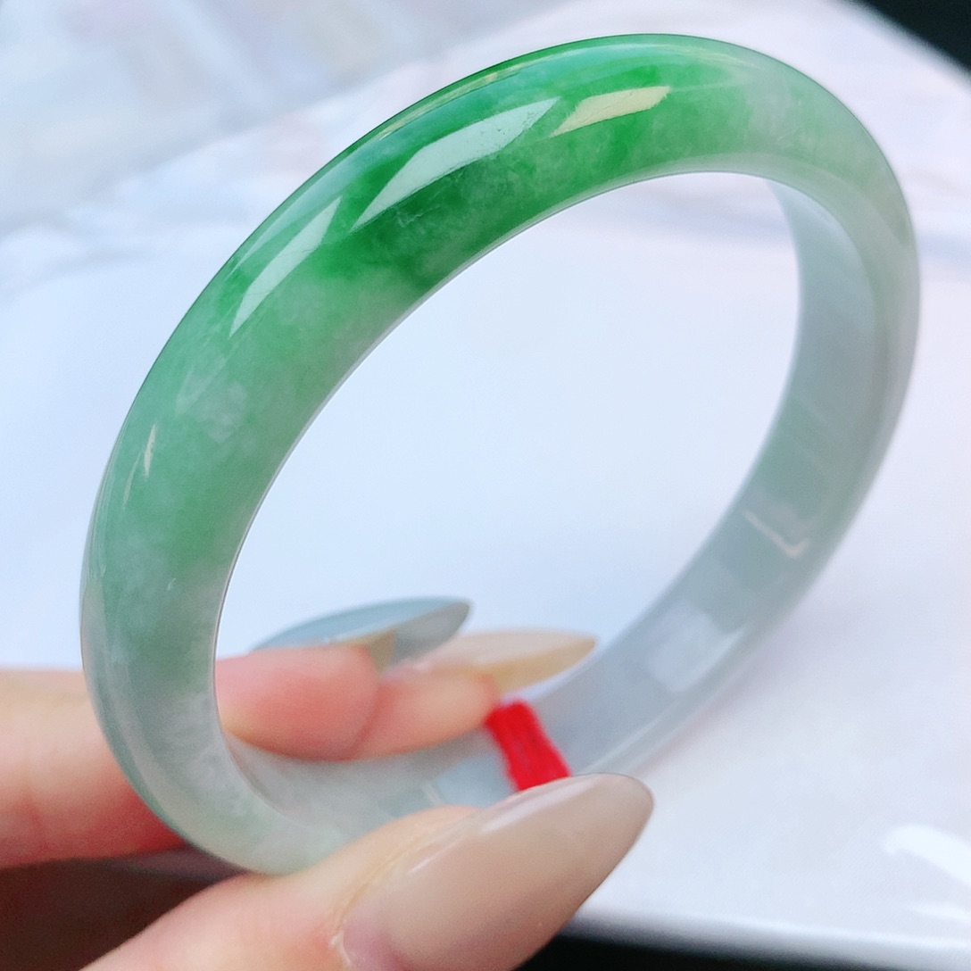未镶嵌手镯翡翠53圈口150015