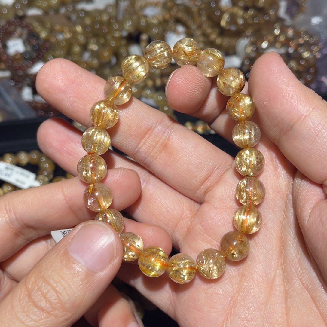 水晶手链未镶嵌桔*。手链