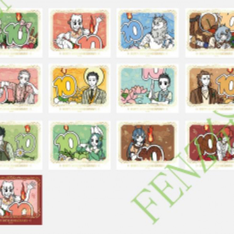 非人哉-十周年原画系列-伪拍立得盲盒（1/12）